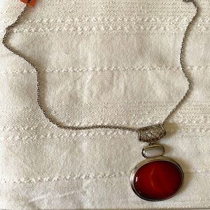 Orange Pendant Necklace